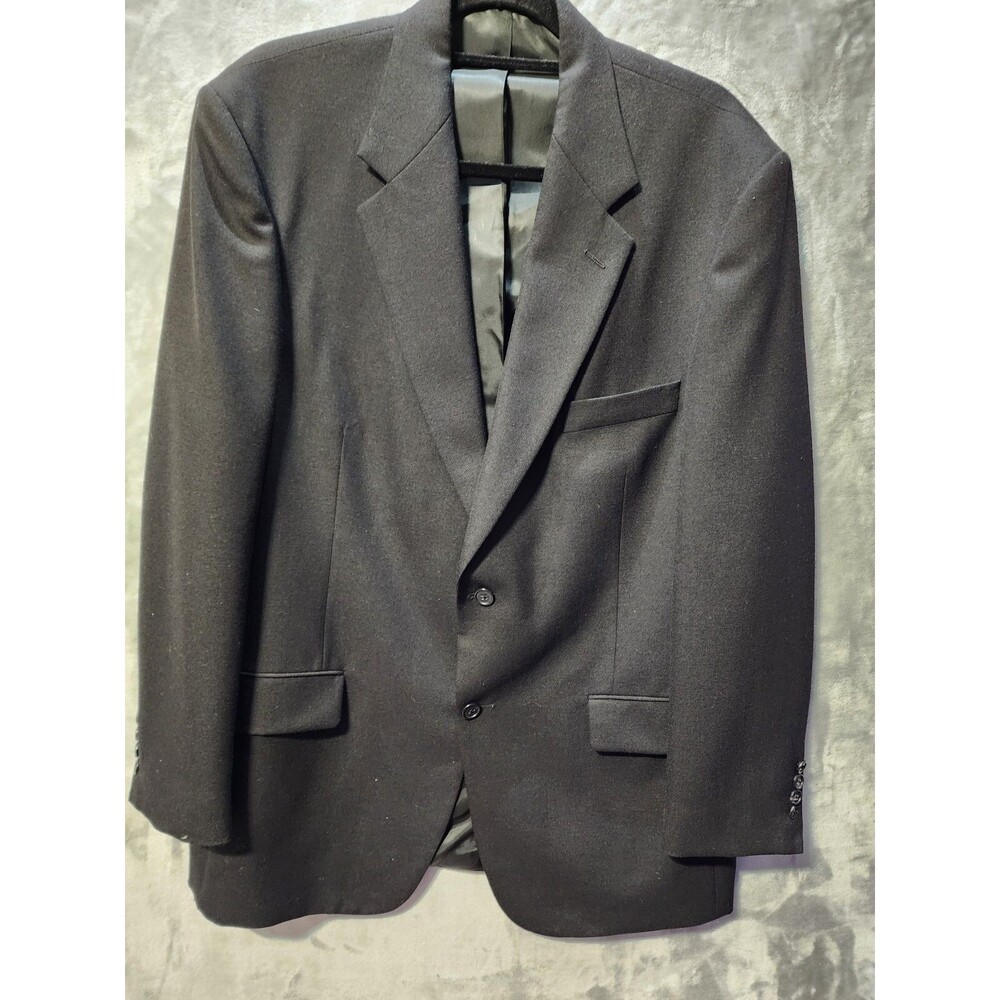 Dillards Single Breasted Black Suit Jacket Blazer 44R EUC